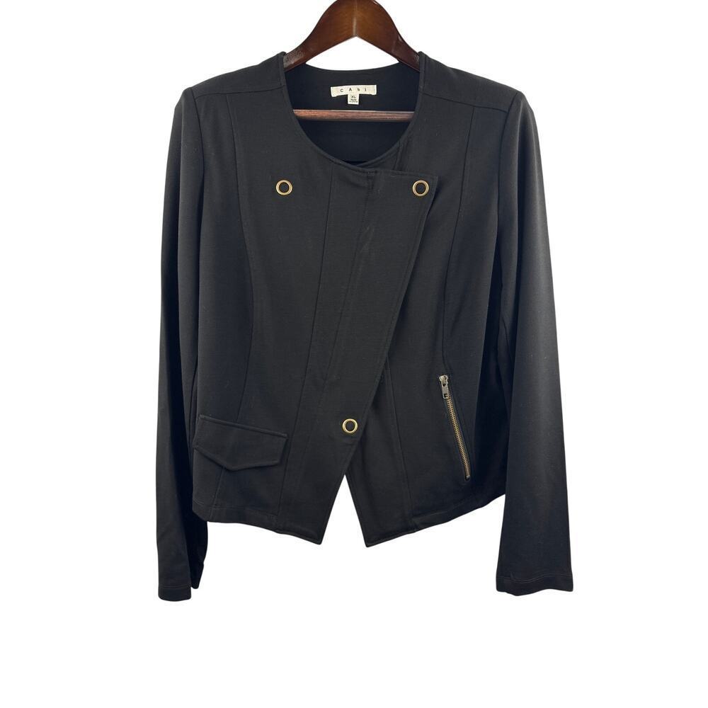 Women’s Cabi XL Black Blazer w/ Gold Hardware